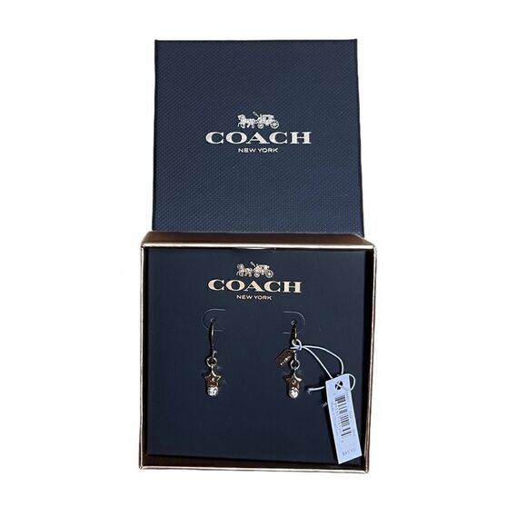 🌟FREE🌟NEW🌟 Coach Star/Stone Earring on Wire - Picture 4 of 5